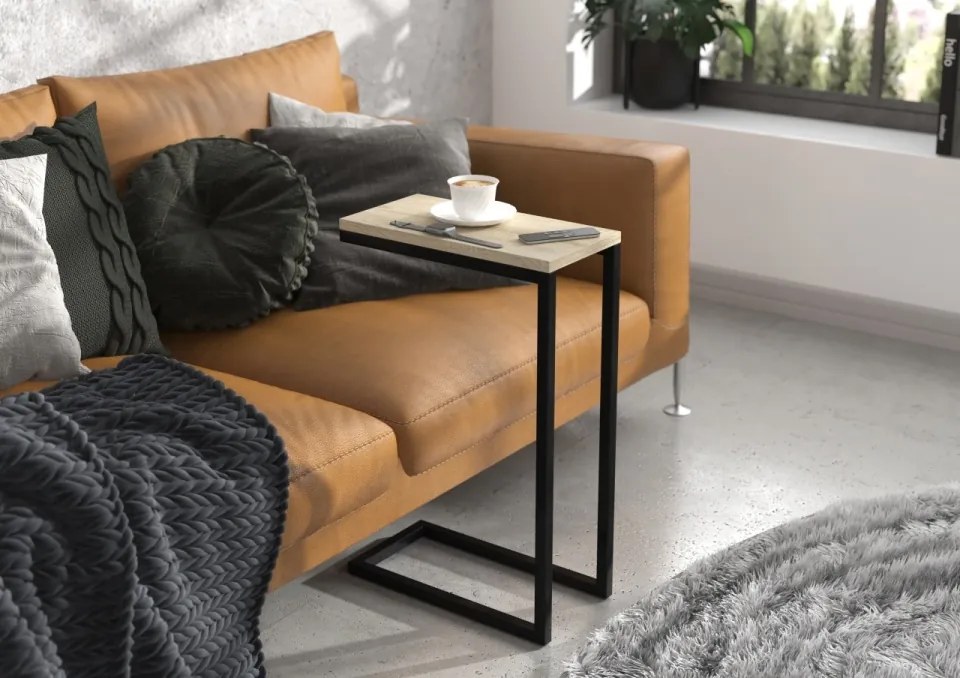 Masuta cafea, SPARK, ADRK Furniture (Culoare: Alb / Alb)