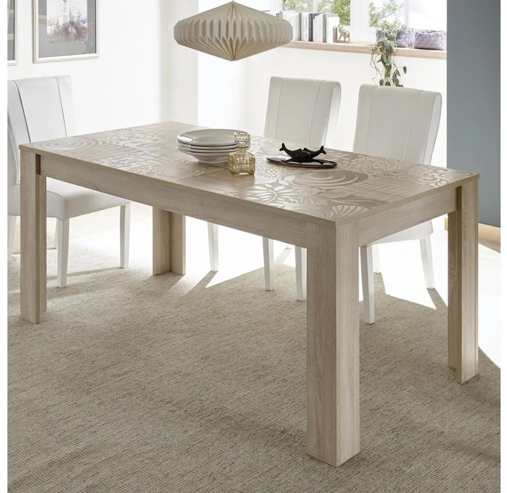Masă extensibilă pentru dining ARIA, stejar Sonoma