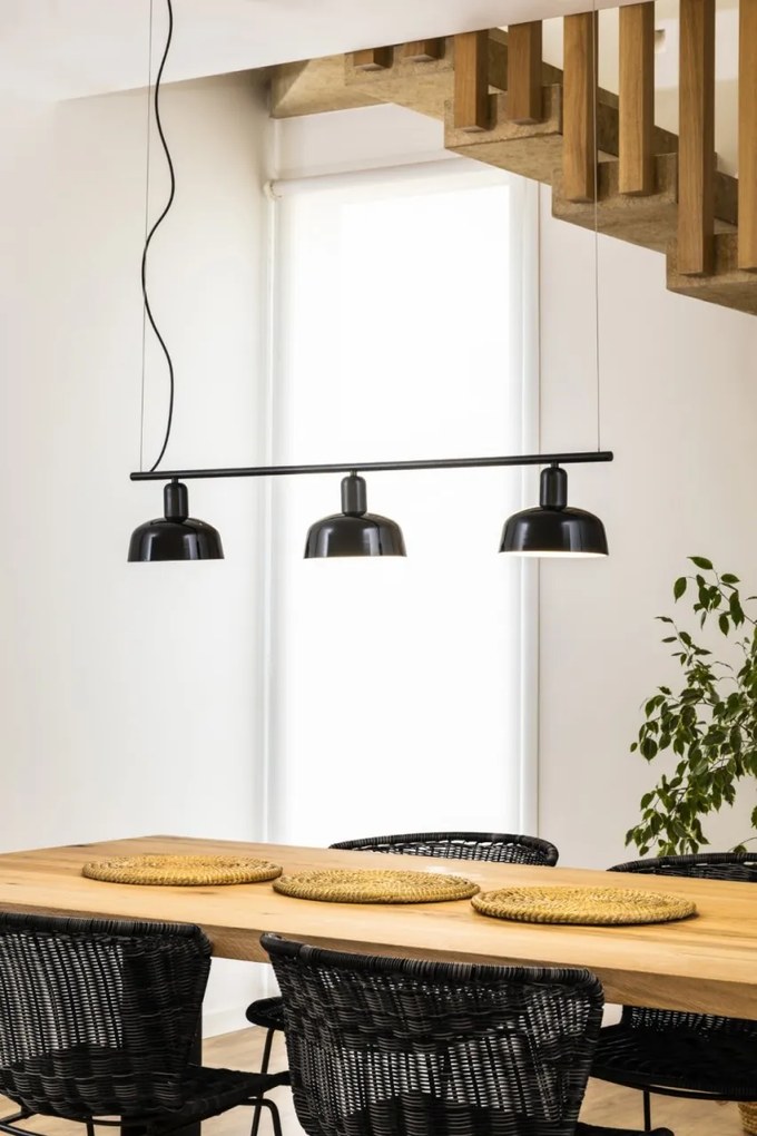 Lustra suspendata design modern TATAWIN negru