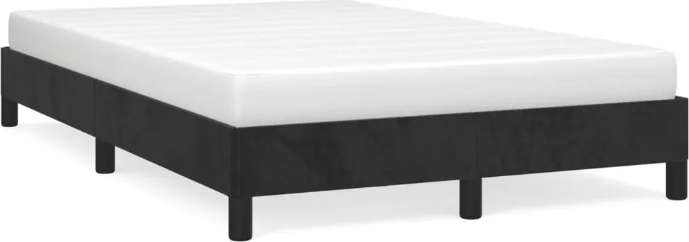vidaXL Cadru de pat fără saltea Negru 120x190 cm catifea