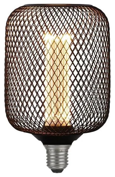 Searchlight 26002BK - Bec LED decorativ Wire Mesh E27/4,5W/230V 2700K