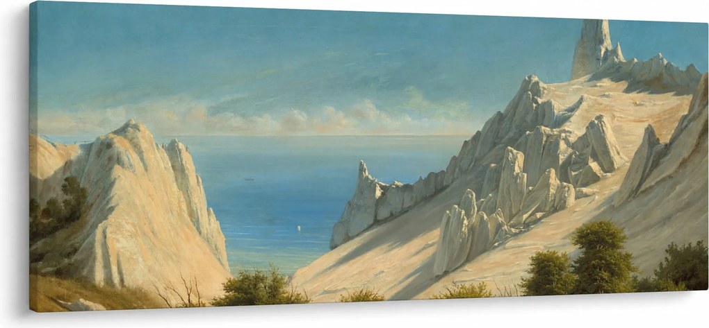 Tablou - Georg Emil Libert, View of Sommerspiret, the Cliffs of Møn, reproducere (120x50 cm)