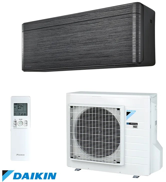 Aparat de aer conditionat inverter Daikin Stylish FTXA25BT + RXA25A, 9000 BTU, 17 m², A+++ / A+++, Wi-Fi, R-32, Negru