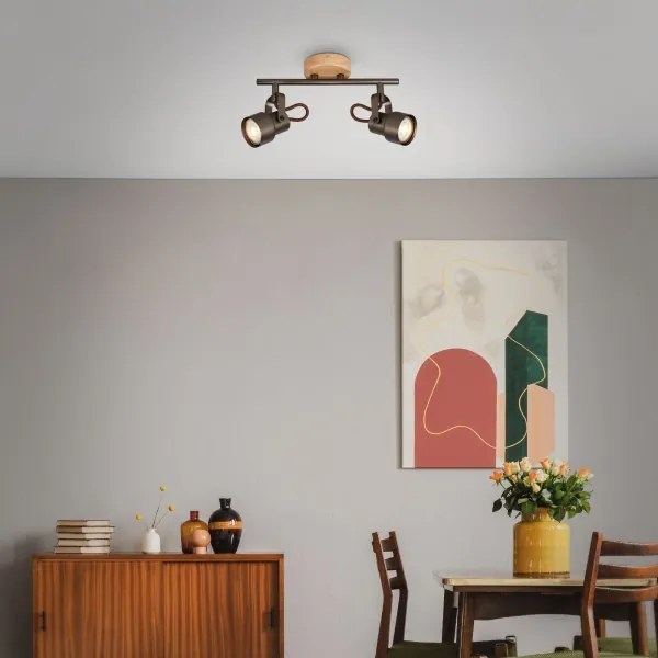 Brilo - Spot LED TAHUN 2xGU10/5W/230V maro