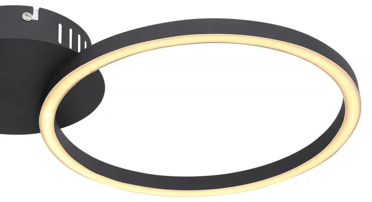Plafoniera LED moderna design circular KENDY 24W negru