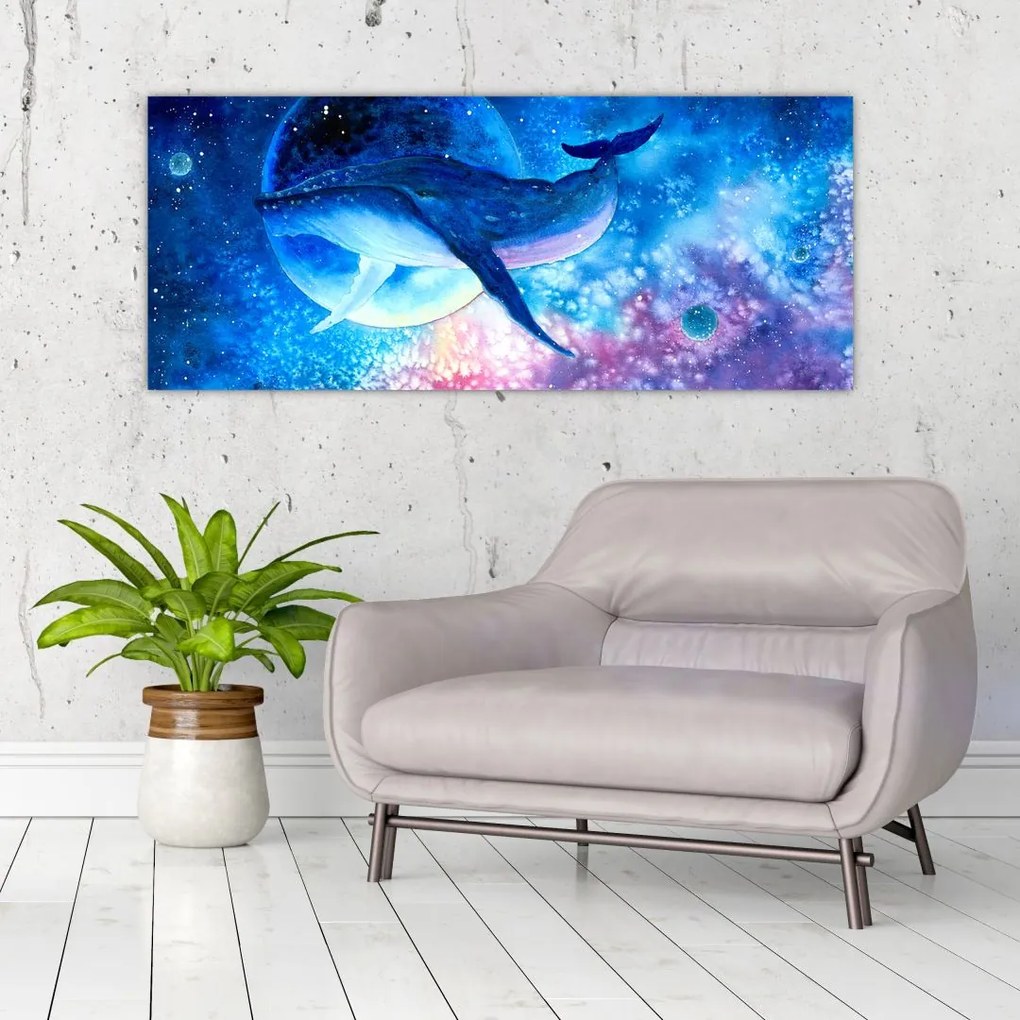 Tablou - Balena spațială (120x50 cm)
