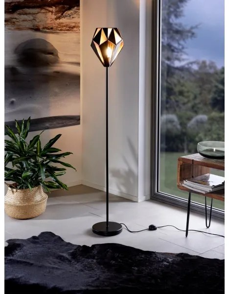 Lampadar Eglo 62838 CARLTON PRO 1xE27/60W/230V negru