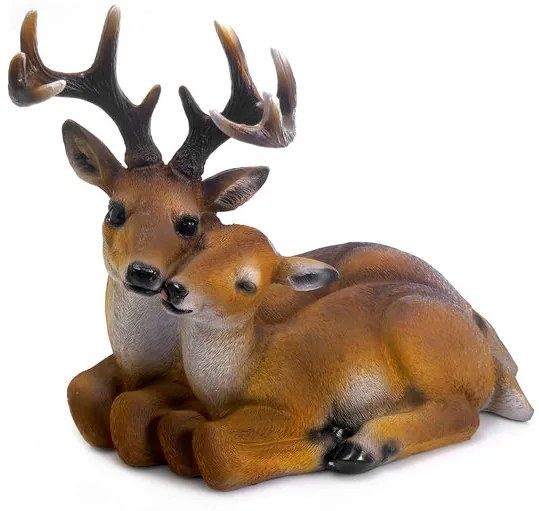 Decoratiune gradina cerb si caprioara
