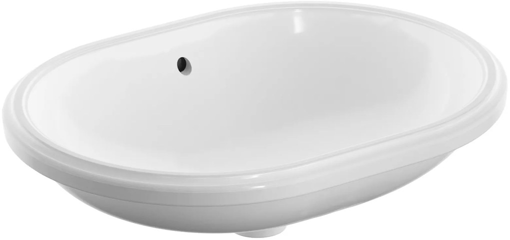 Geberit Variform lavoar 55x40 cm oval sub blat alb 500.756.00.2