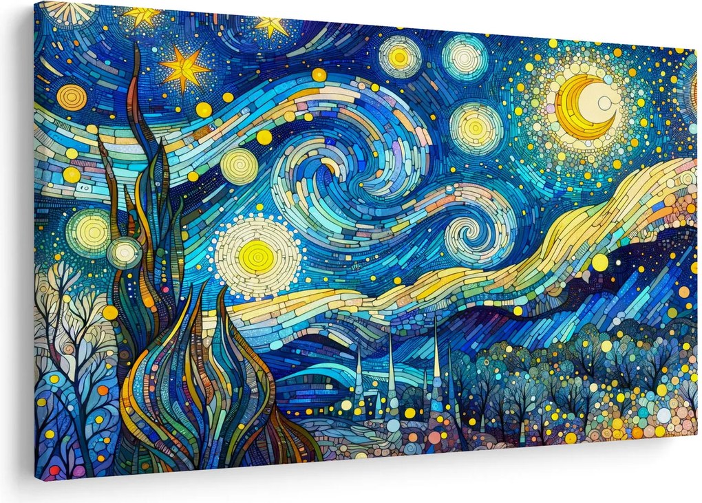 Tablou – Mozaic al nopții înstelate (90x60 cm)