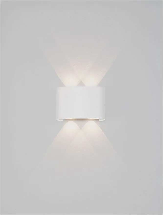 Aplica LED iluminat exterior ambiental IP54 DUOMO alb