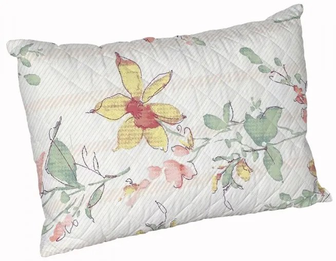 Perna flore, microfibra matlasata, 50x70 cm