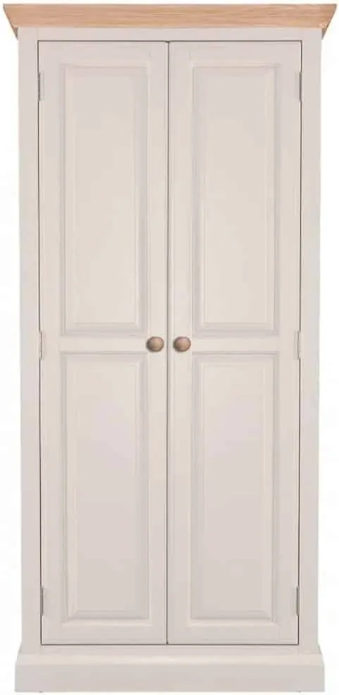 Dulap lemn masiv natur Sussane Gri/, 86 × 58 × 200 cm