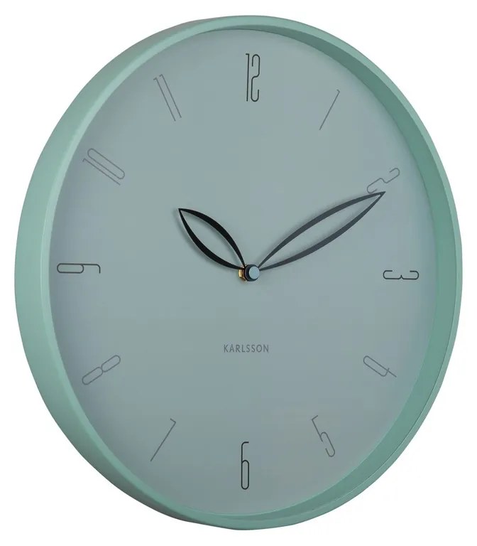 Karlsson 6012BL ceas de perete design, albastru,diametru 40 cm