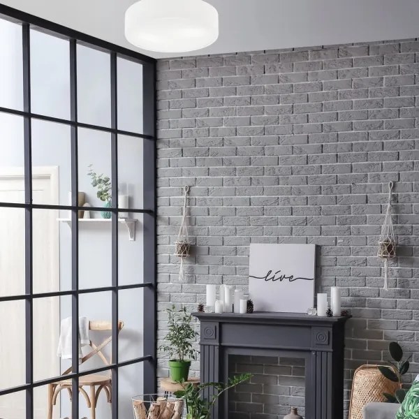 Plafonieră DANTE 2xE27/60W/230V d. 36 cm albă