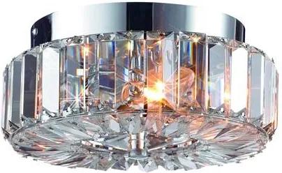 Plafoniera argintie din cristal cu detalii metalice 22.5x11cm Ulriksdal Markslojd