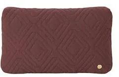 Perna Quilt Cushion S - Lana Rosu W(40 cm) Inaltime(25 cm)