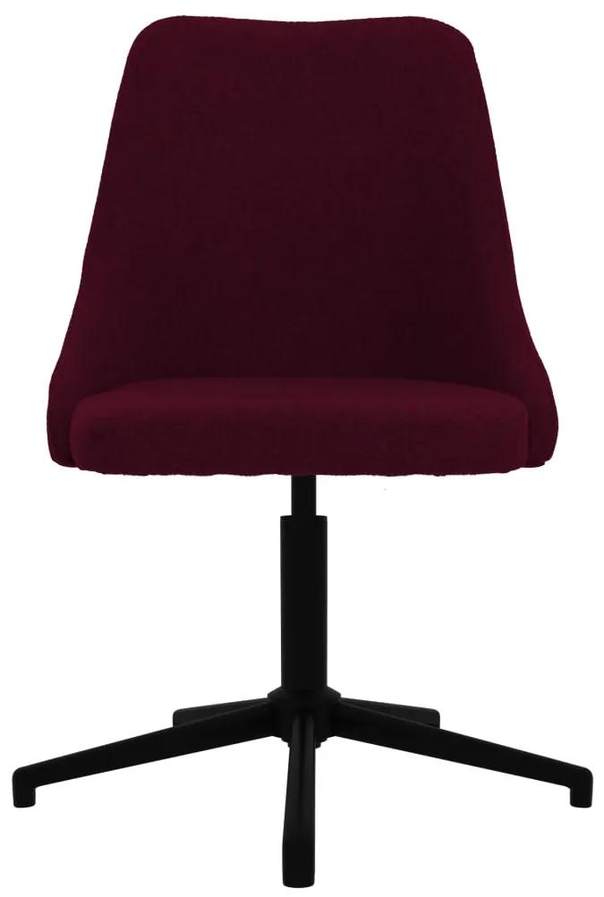 330901 vidaXL Scaun de masă pivotant, violet, material textil