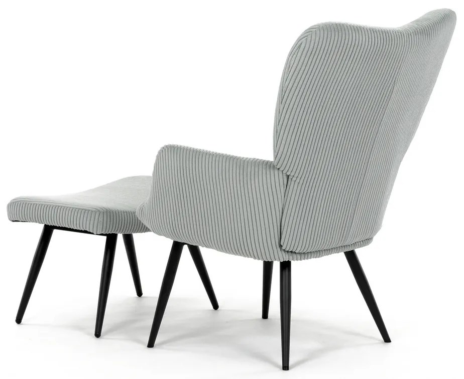 Fotoliu pentru relaxare cu suport pentru picioare L7285 BLUE6, albastru