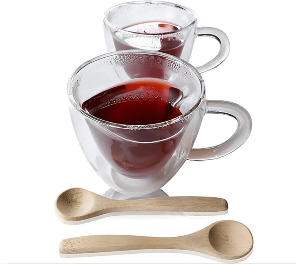 Ceaşcă termorezistentă Heart cu farfurie, 2 buc., în formă de inimă, 150 ml, HOTCOOL TYP 5