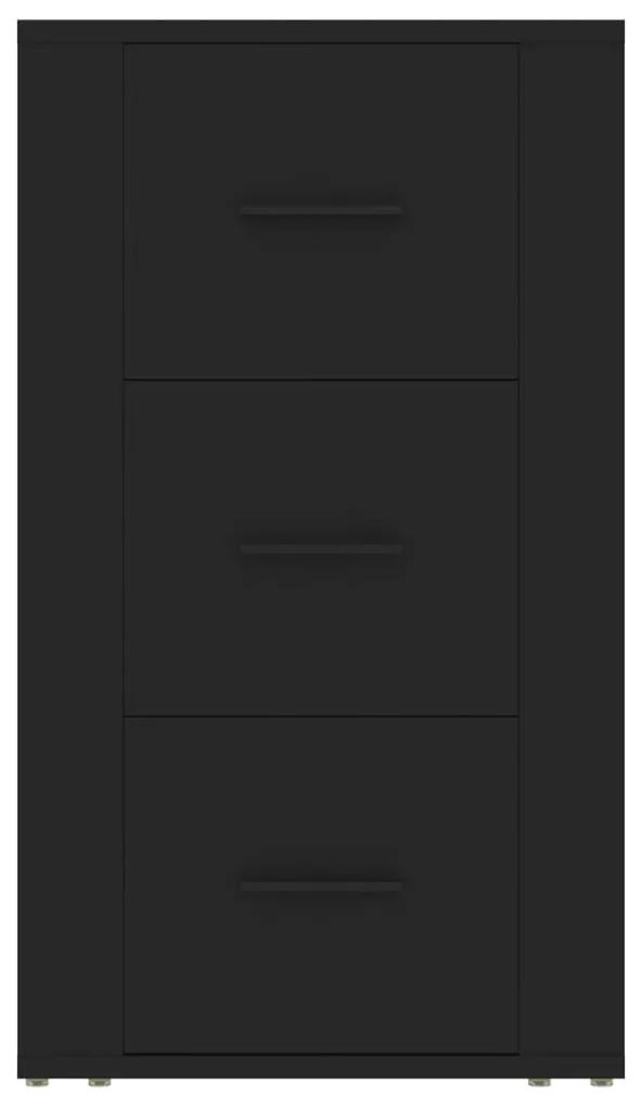 Servanta, negru, 40x33x70 cm, lemn prelucrat 1, Negru