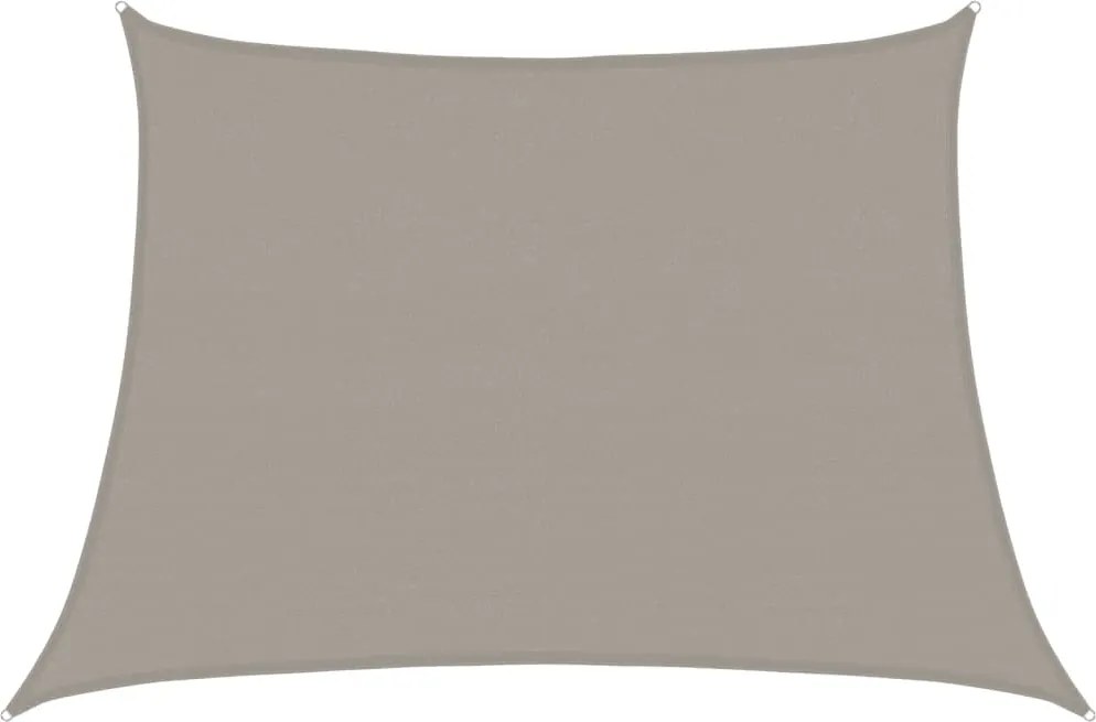 vidaXL Pânză parasolar, gri deschis, 4/5x3 m, HDPE, 160 g/m², trapez
