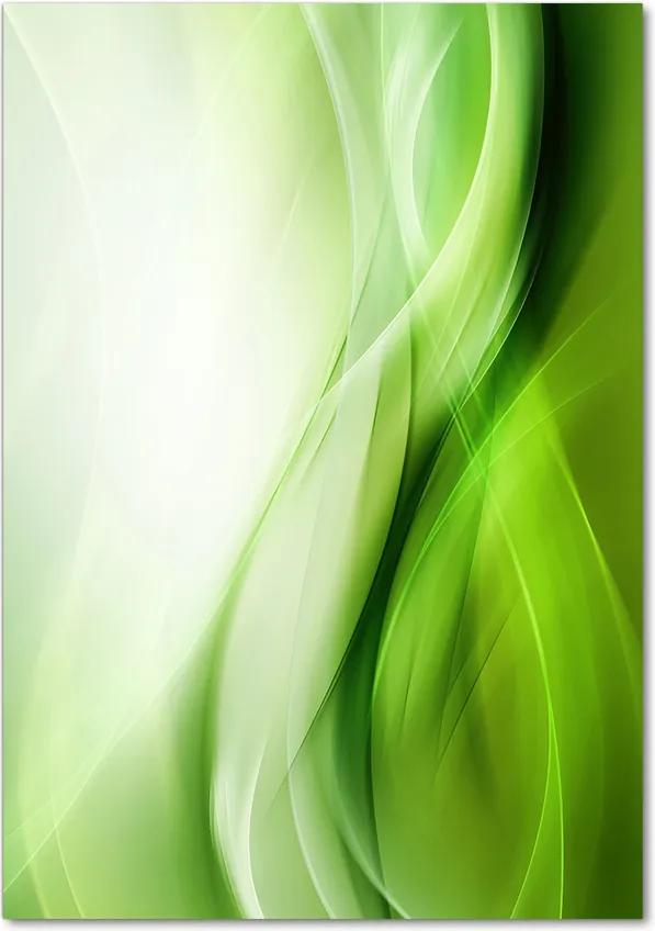 Imagine de sticlă Fundal valuri verzi