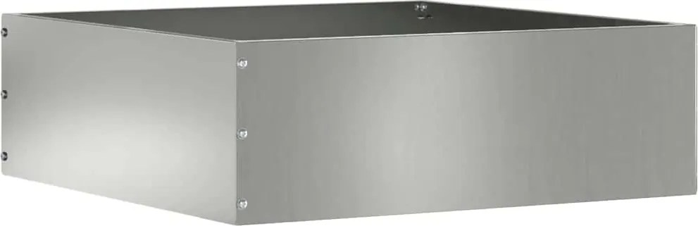 vidaXL Margine pentru gazon Argintiu 40 x 40 x 13 cm Oțel Galvanizat