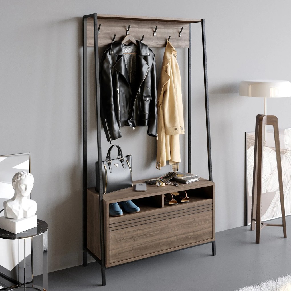 Cuier Devin - Walnut, Black