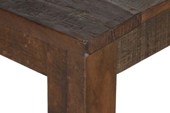 Masă dining din lemn reciclat, maro, 10 locuri, cu picioare drepte, 76 x 200 x 100 cm, „Maren”