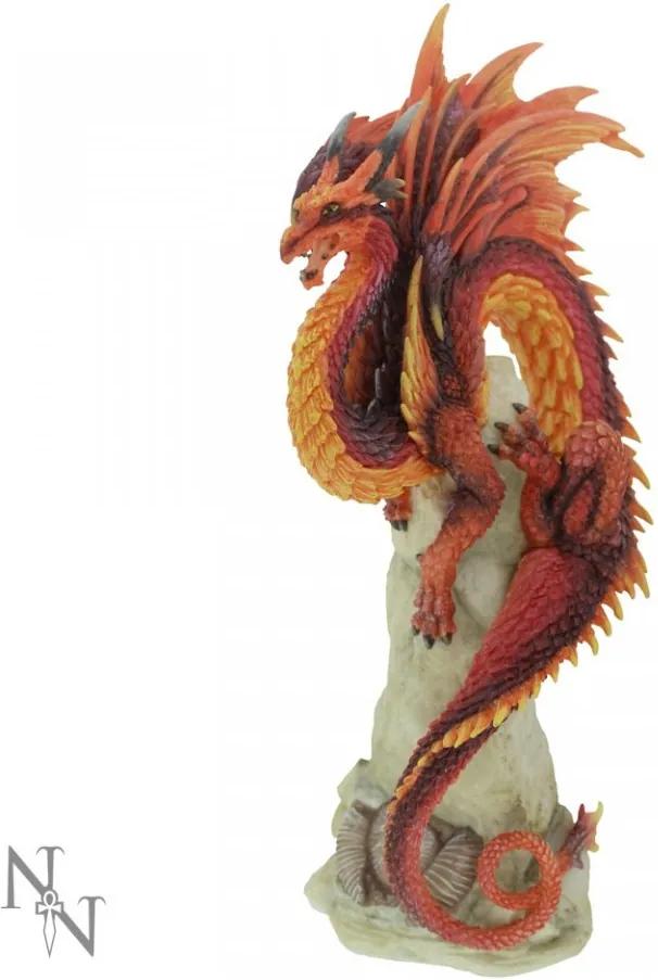 Statueta dragon Santinela de rubin 27 cm Andrew Bill