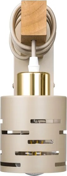 Lampă de perete ELEN 1xE27/35W/230V bej/auriu/maro