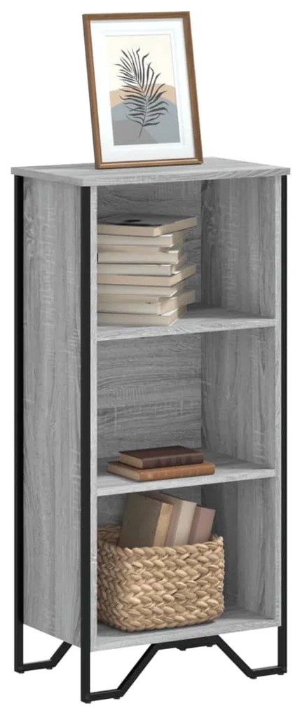 vidaXL Bibliotecă, gri sonoma, 50x31x106 cm, lemn prelucrat
