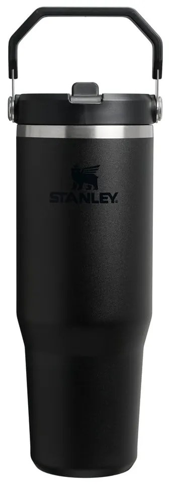 Termos negru din oțel inoxidabil 890 ml IceFlow™ Flip Straw 2.0 Tumbler Black – Stanley