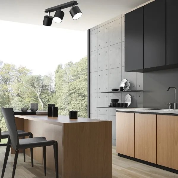 Spot DIXIE 3xGX53/11W/230V negru