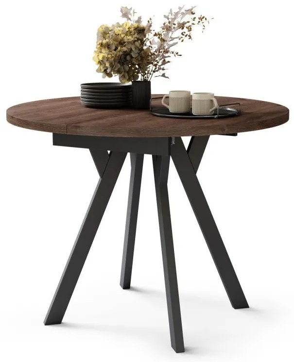 Masă de dining ARTUR, stejar/negru