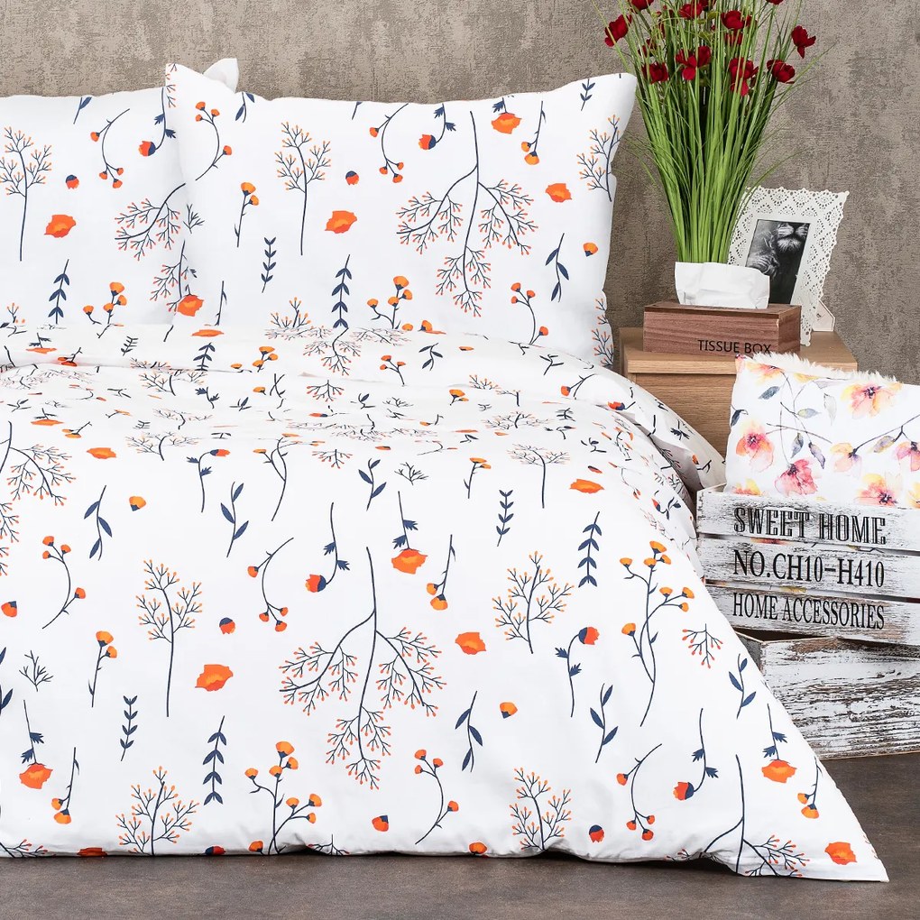 Lenjerie de pat din bumbac 4Home Floret, 140 x 200cm, 70 x 90 cm, 140 x 200 cm, 70 x 90 cm