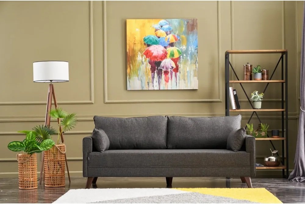 Canapea gri antracit 208 cm Bella – Balcab Home