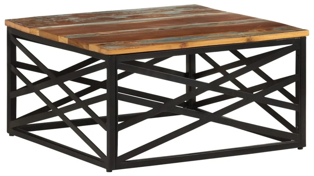 vidaXL Măsuță de cafea, 68x68x35 cm, lemn masiv reciclat