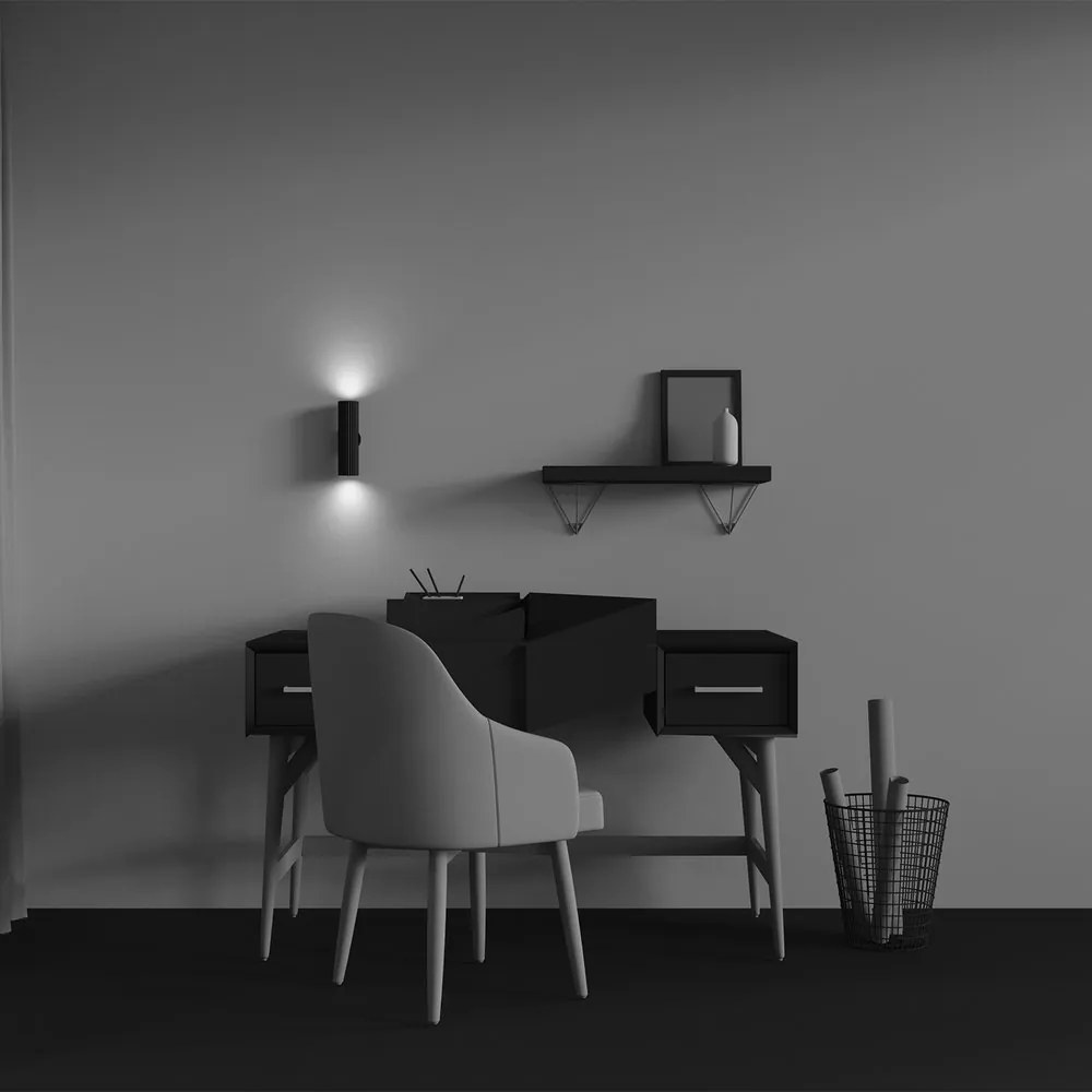 Aplica ambientala stil minimalist Calipso 2 negru