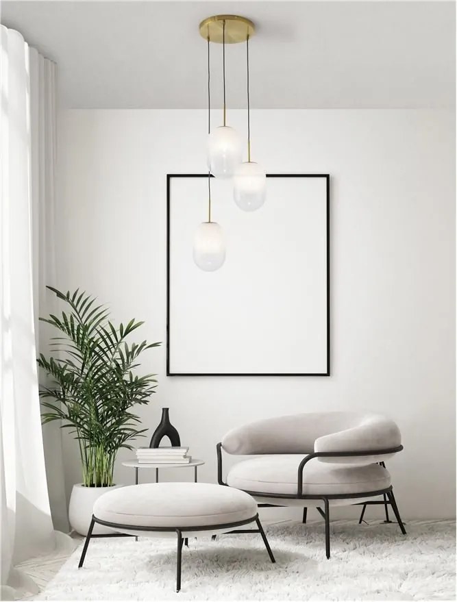 Lustra cu 3 pendule design modern CHRYSI