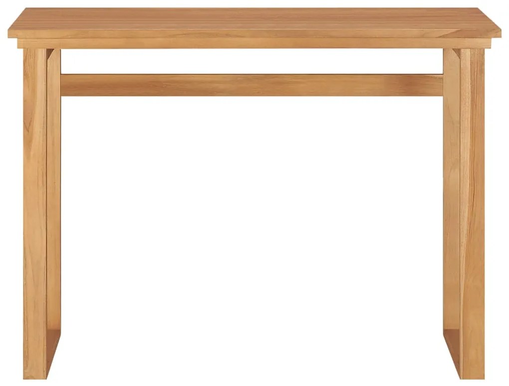 325281 vidaXL Birou, 100x45x75 cm, lemn masiv de tec