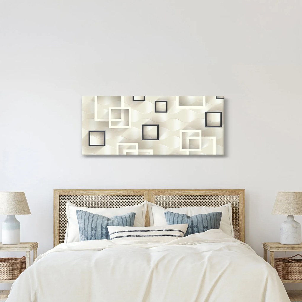 Tablou geometric abstract (120x50 cm)