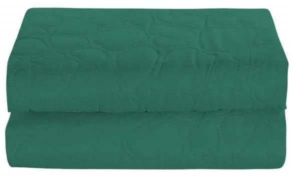 Cuvertura de pat verde cu model STONE Dimensiune: 220 x 240 cm