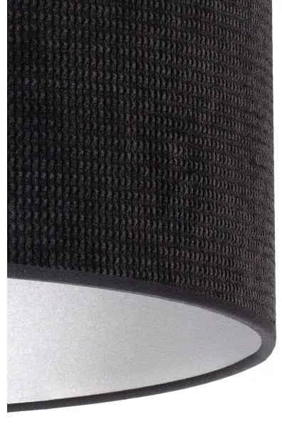 Lustră pe cablu Duolla LYON 1xE27/15W/230V d. 40 cm negru