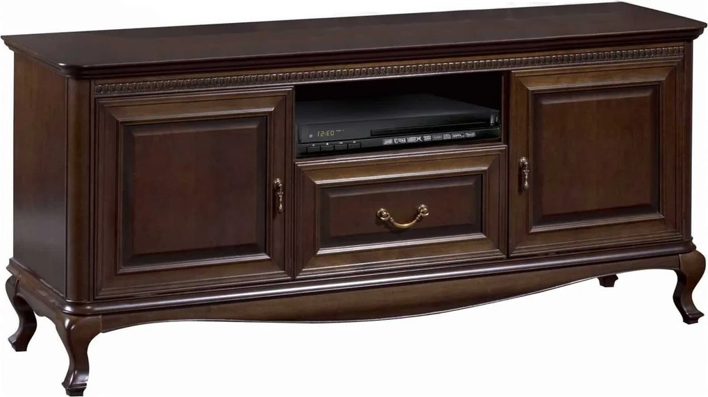 Comodă TV lemn masiv Vanessa, 152 × 45 × 68 cm