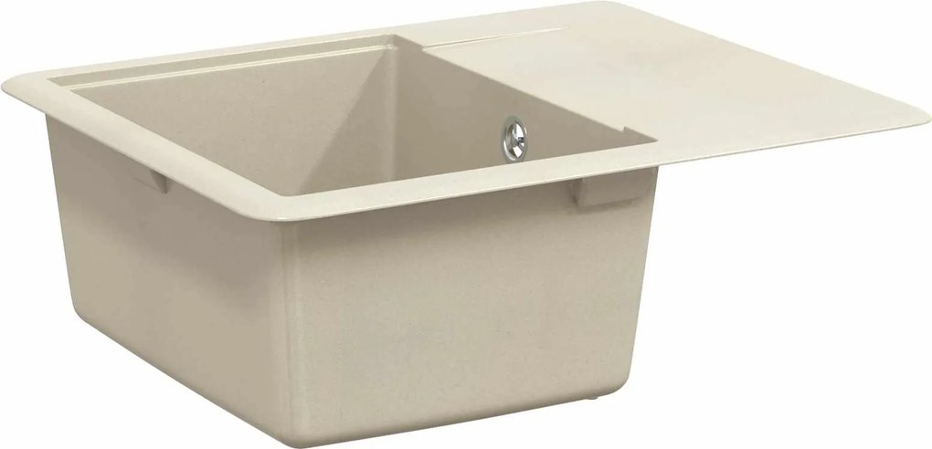 vidaXL Chiuvetă Bej 560 x 460 mm 80% Quartz și 20% Rășină