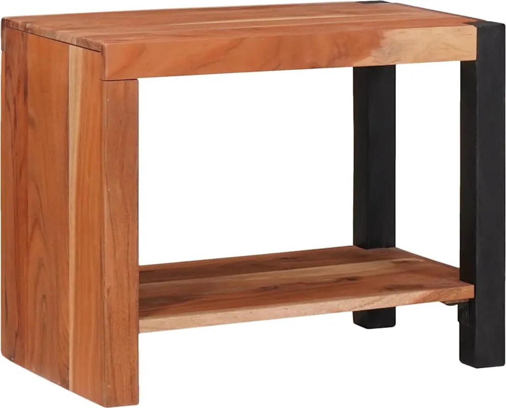 vidaXL Raft pentru cărți Maro 50 x 30 x 40 cm Lemn Solid de Acacia