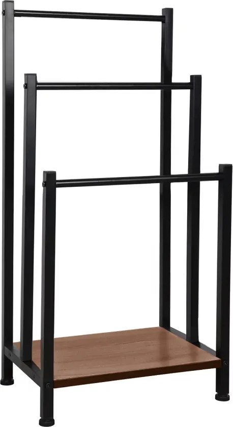 Stander prosoape OGIN, stejar/nuc, 42x28x80 cm