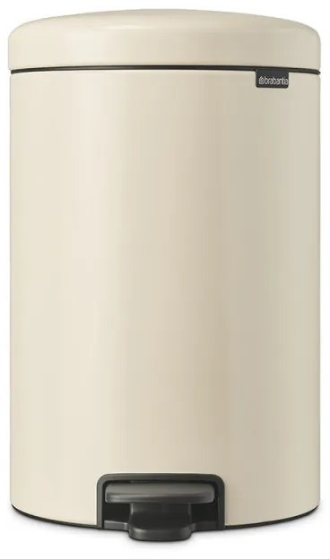 Cos de gunoi cu pedala Brabantia NewIcon 1005535, 20 L, Inchidere lina, Baza antiderapanta, Bej